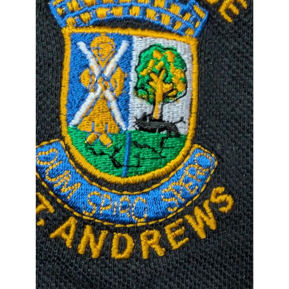 Vintage Old Course St Andrews Scotland Polo Shirt: 90s Golf Shirt M, Golfer Gift - Picture 4 of 8